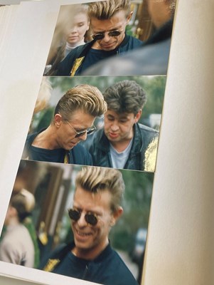 Lot 250 - TIN MACHINE - IT'S MY LIFE TOUR 1991 SCRAPBOOK INC FAN TAKEN PHOTOS