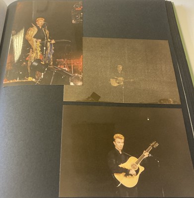 Lot 251 - DAVID BOWIE 1997 EARTHLING TOUR SCRAPBOOK WITH FAN TAKEN CONCERT PHOTOS