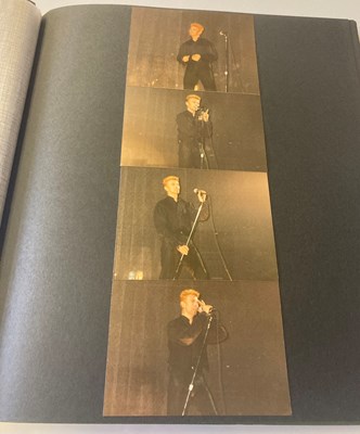 Lot 251 - DAVID BOWIE 1997 EARTHLING TOUR SCRAPBOOK WITH FAN TAKEN CONCERT PHOTOS