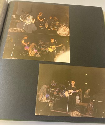 Lot 251 - DAVID BOWIE 1997 EARTHLING TOUR SCRAPBOOK WITH FAN TAKEN CONCERT PHOTOS