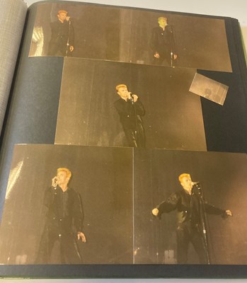 Lot 251 - DAVID BOWIE 1997 EARTHLING TOUR SCRAPBOOK WITH FAN TAKEN CONCERT PHOTOS