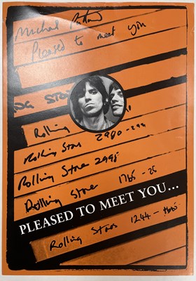 Lot 87 - THE ROLLING STONES - MICHAEL PUTLAND PLEASED TO MEET YOU - GENESIS PUBLICATIONS.