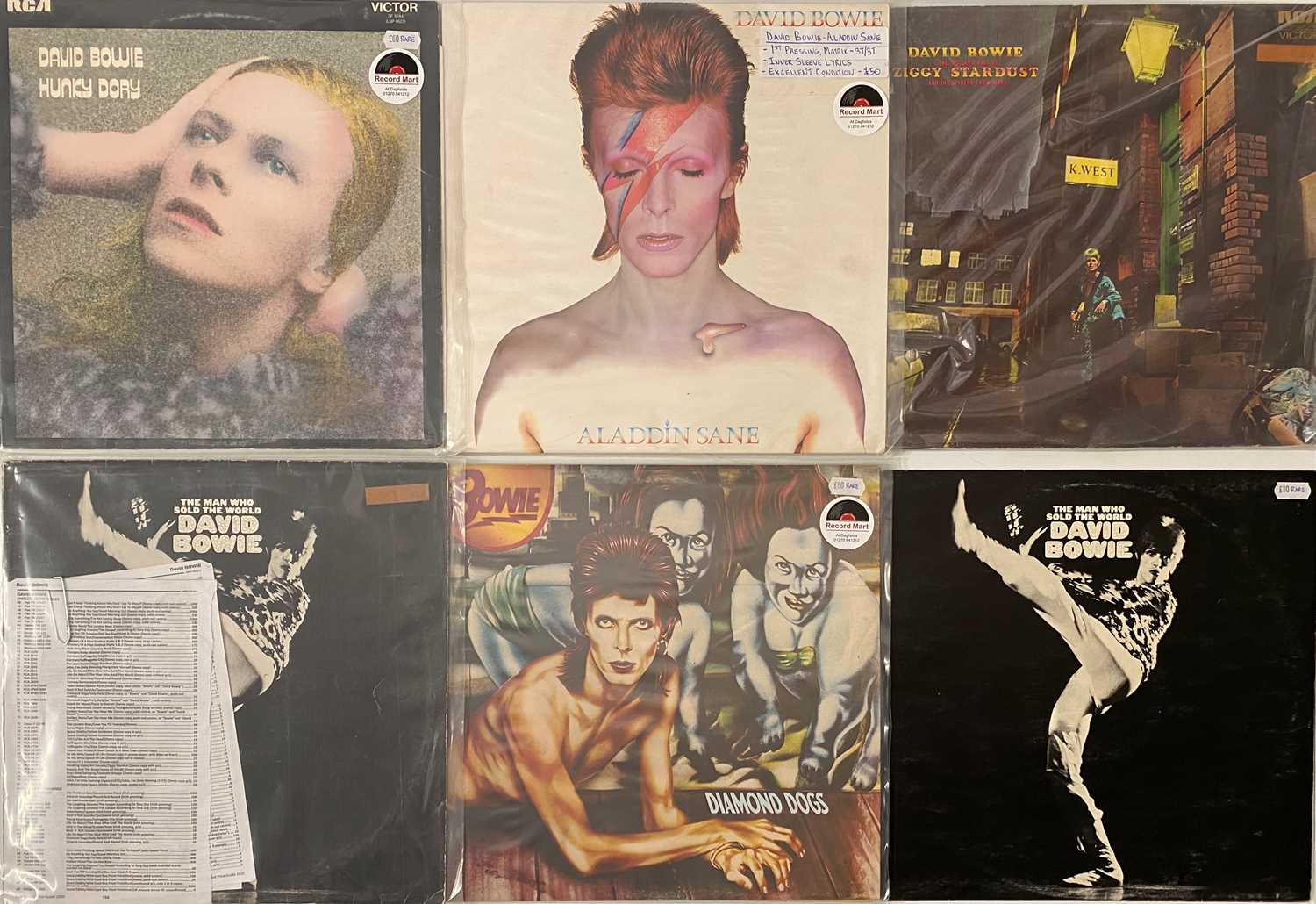 Lot 670 - BOWIE/ T REX/ QUEEN - LP GLAM PACK