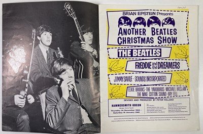 Lot 113 - THE BEATLES - CHRISTMAS SHOW PROGRAMME AND TICKET STUB.