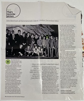 Lot 113 - THE BEATLES - CHRISTMAS SHOW PROGRAMME AND TICKET STUB.