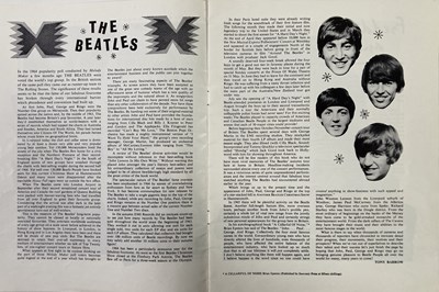 Lot 113 - THE BEATLES - CHRISTMAS SHOW PROGRAMME AND TICKET STUB.