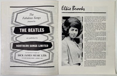 Lot 113 - THE BEATLES - CHRISTMAS SHOW PROGRAMME AND TICKET STUB.