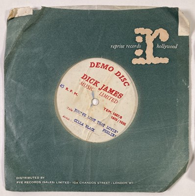 Lot 156 - DICK JAMES  / EMIDISC ACETATES - CILLA BLACK / SOUNDS INCORPORATED.