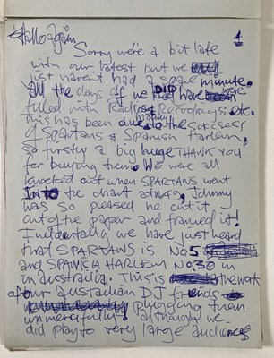 Lot 165 - SOUNDS INCORPORATED - EPHEMERA INC CORRESPONDENCE WITH BRIAN EPSTEIN.