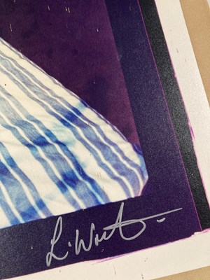 Lot 420 - THE JAM - A LARGE FORMAT PORTRAIT OF PAUL WELLER SIGNED BY WELLER AND PHOTOGRAPHER LAURENCE WATSON.