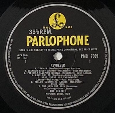 Lot 16 - THE BEATLES - REVOLVER LP (ORIGINAL UK MONO WITHDRAWN MIX)