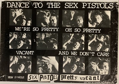 Lot 251 - SEX PISTOLS PRETTY VACANT ORIGINAL POSTER