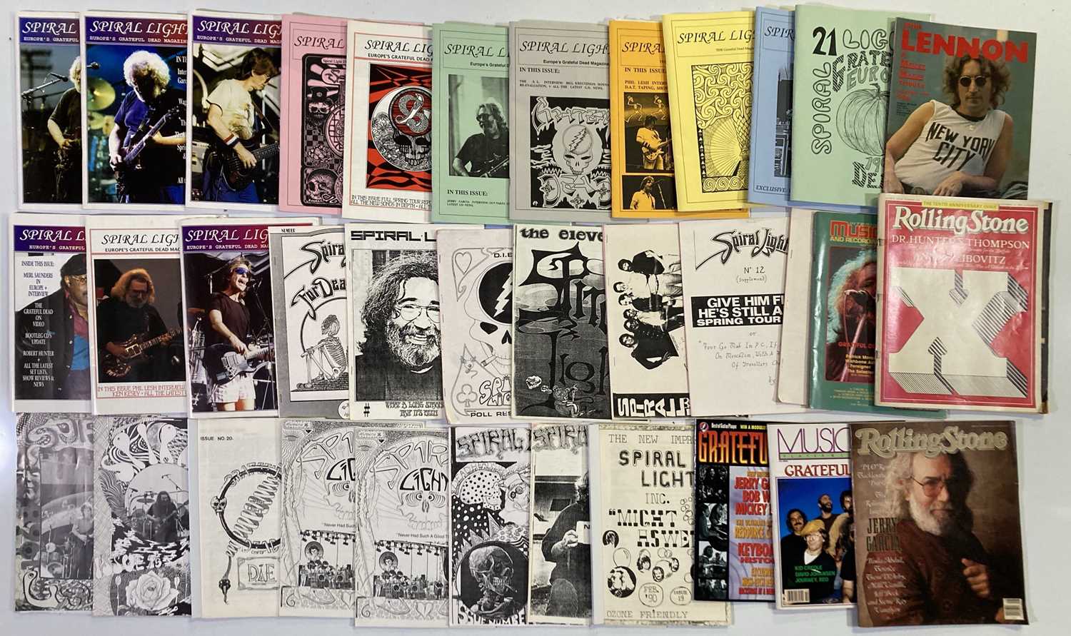 Lot 94 - GRATEFUL DEAD ZINES INC SPIRAL LIGHT.