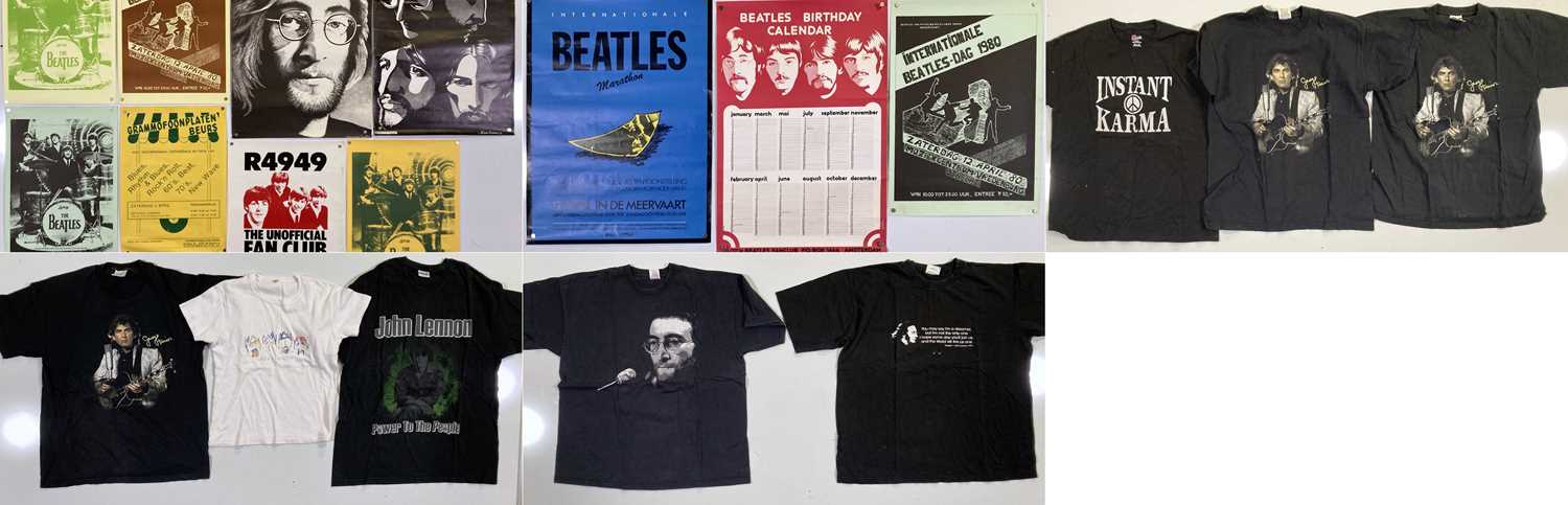 Lot 83 - THE BEATLES-  POSTERS / T-SHIRTS.