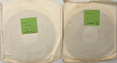 Lot 21 - EDGAR BROUGHTON BAND - RAG DOLL & DROP OUT APACHE - UK 7" EMIDISC ACETATES