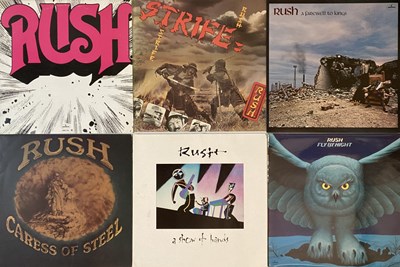 Lot 185 - Rush - LP Collection (Inc S/T, Fly By Night etc)