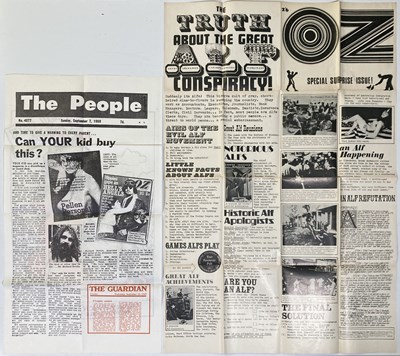 Lot 118 - BATH FESTIVAL OF BLUE & PROG 1970 - PROGRAMME WITH COLLECTION OF OZ MAGAZINES.