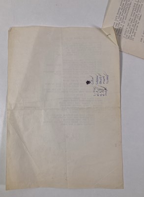 Lot 446 - MARK E. SMITH / THE FALL - LYRICS FOR THE LIE DREAM OF CASINO SOUL.