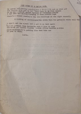 Lot 446 - MARK E. SMITH / THE FALL - LYRICS FOR THE LIE DREAM OF CASINO SOUL.
