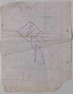 Lot 449 - MARK E. SMITH / THE FALL - POSSIBLY UNPUBLISHED LYRICS BY MES.