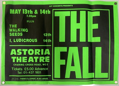 Lot 450 - MARK E. SMITH / THE FALL - AN ORIGINAL 1987 CONCERT POSTER.