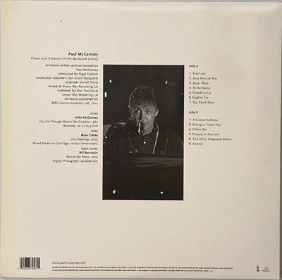 Lot 1 - PAUL MCCARTNEY - CHAOS AND CREATION IN THE BACKYARD LP (2005 ORIGINAL - PARLOPHONE 0094633795815)