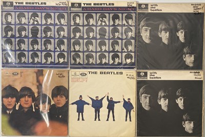 Lot 3 - THE BEATLES - LP PACK (ALL BLACK/ YELLOW PARLOPHONE PRESSINGS)