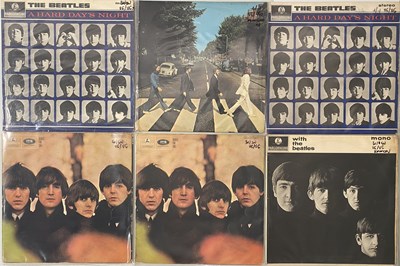 Lot 4 - THE BEATLES - LP PACK (BLACK/ YELLOW PARLOPHONE LABELS)