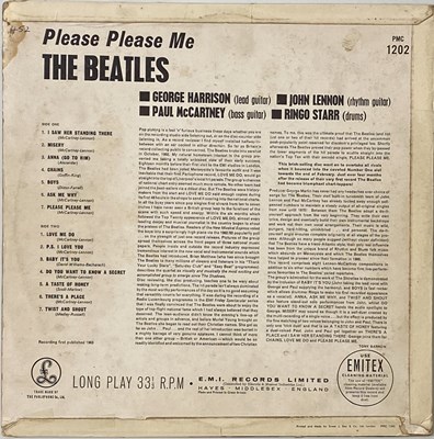 Lot 24 - THE BEATLES - PLEASE PLEASE ME LP (ORIGINAL UK MONO 'BLACK AND GOLD' PRESSING - PMC 1202).