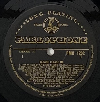 Lot 24 - THE BEATLES - PLEASE PLEASE ME LP (ORIGINAL UK MONO 'BLACK AND GOLD' PRESSING - PMC 1202).