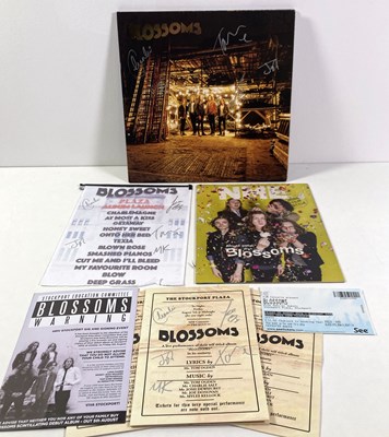 Lot 283 - BLOSSOMS - SIGNED LP, PLAZA PROGRAMME.