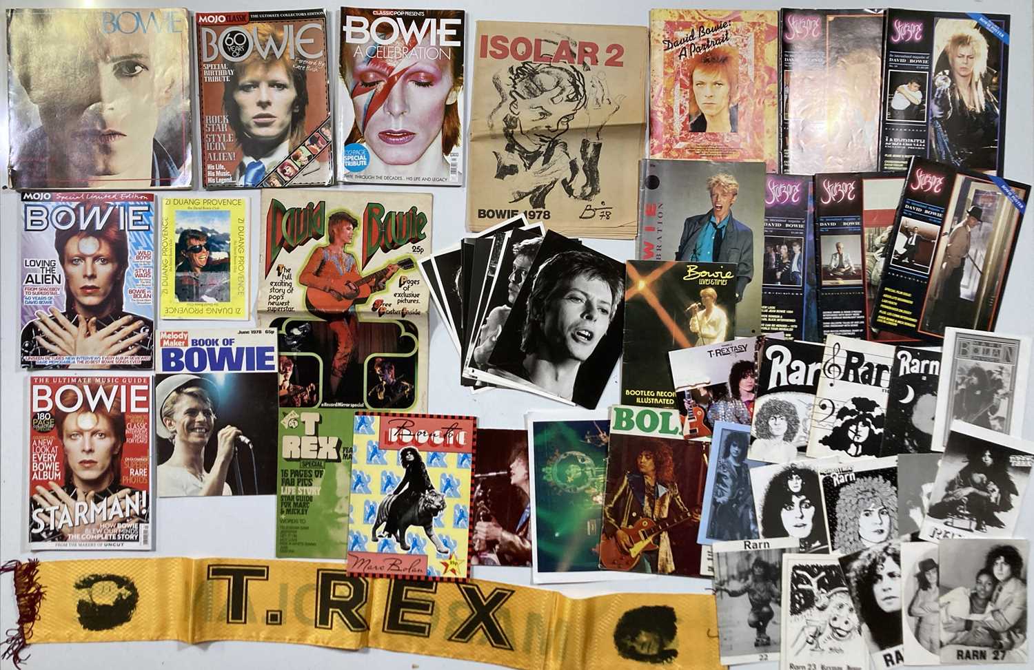 Lot 115 - MARC BOLAN / DAVID BOWIE - PROGRAMMES AND CONCERT EPHEMERA INC ISOLAR PROGRAMME.