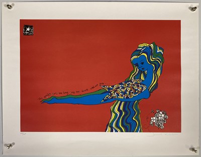 Lot 197 - JEWEL KILCHER - A SIGNED AND NUMBERED LIMITED EDITION LITHOGRAPH.