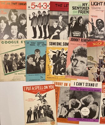 Lot 71 - SHEET MUSIC COLLECTION - ROCK / POP / BEAT 1960S.