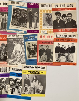 Lot 71 - SHEET MUSIC COLLECTION - ROCK / POP / BEAT 1960S.