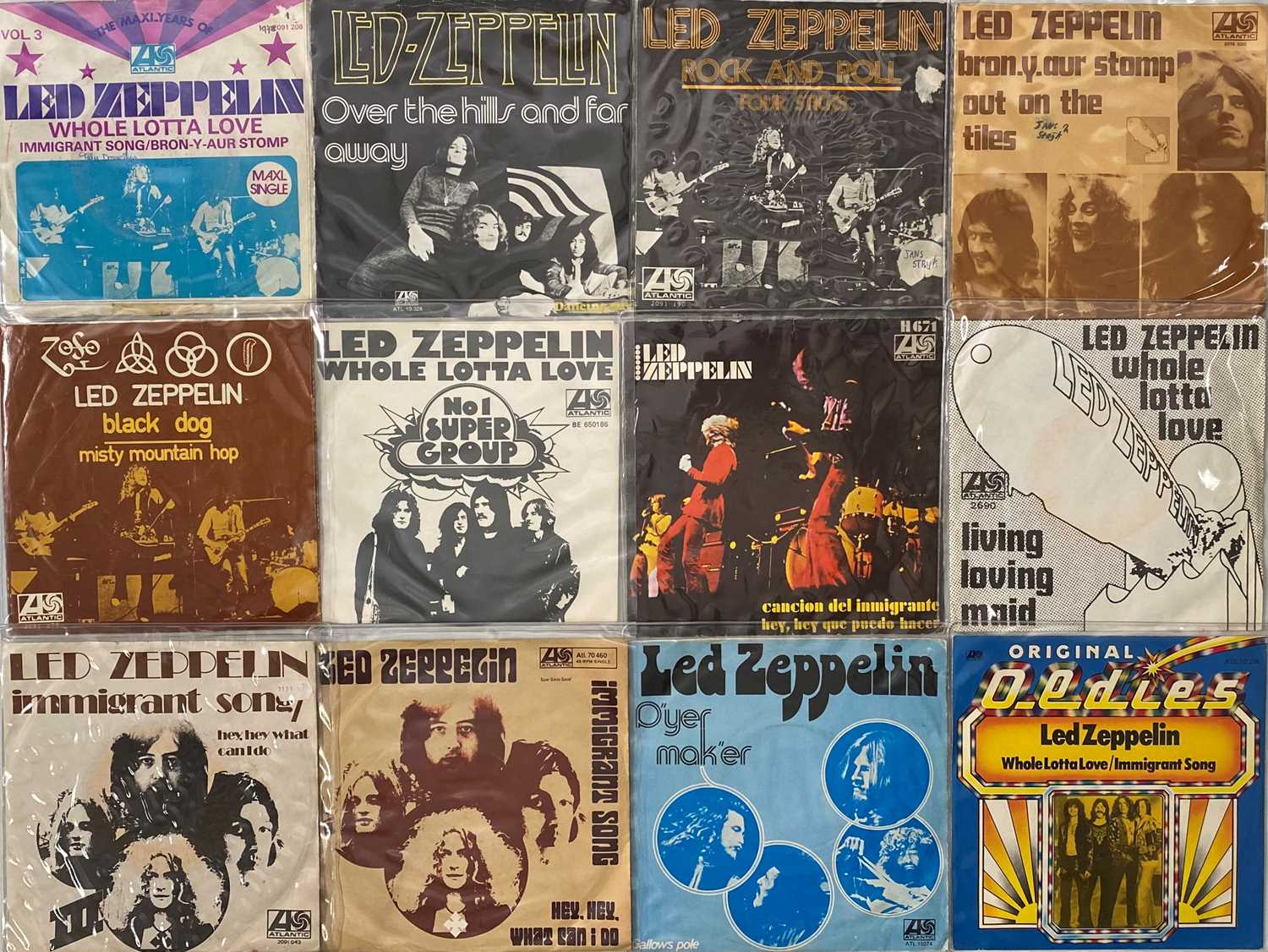 Lot 703 - LED ZEPPELIN / RELATED - 7" COLLECTION