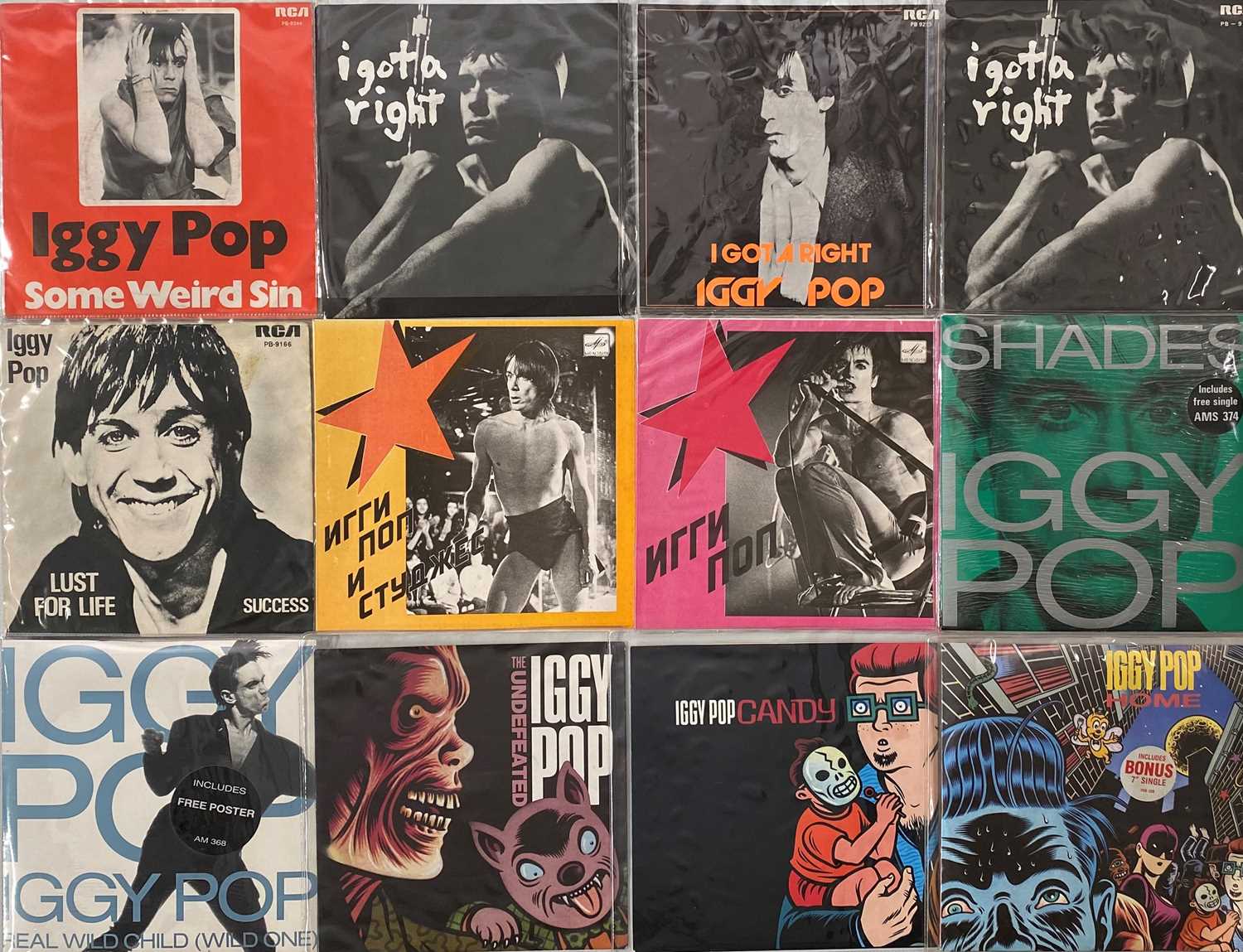 Lot 705 - IGGY POP & RELATED - 7" COLLECTION
