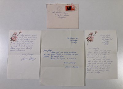 Lot 167 - THE BEATLES - TWO HANDWRITTEN LETTERS BY MAUREEN STARKEY.