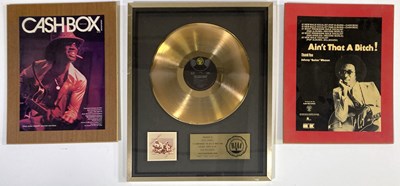 Lot 360 - JOHNNY GUITAR WATSON - RIAA AWARD.