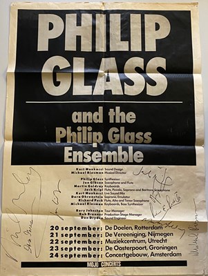 Lot 258 - PHILIP GLASS ENSEMBLE SIGNED POSTER