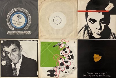 Lot 2 - IAN DURY & THE BLOCKHEADS - 7" COLLECTION (INCLUDING ACETATE AND TEST PRESSING)