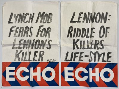 Lot 87 - THE BEATLES - ORIGINAL LIVERPOOL ECHO BILLBOARD POSTERS.