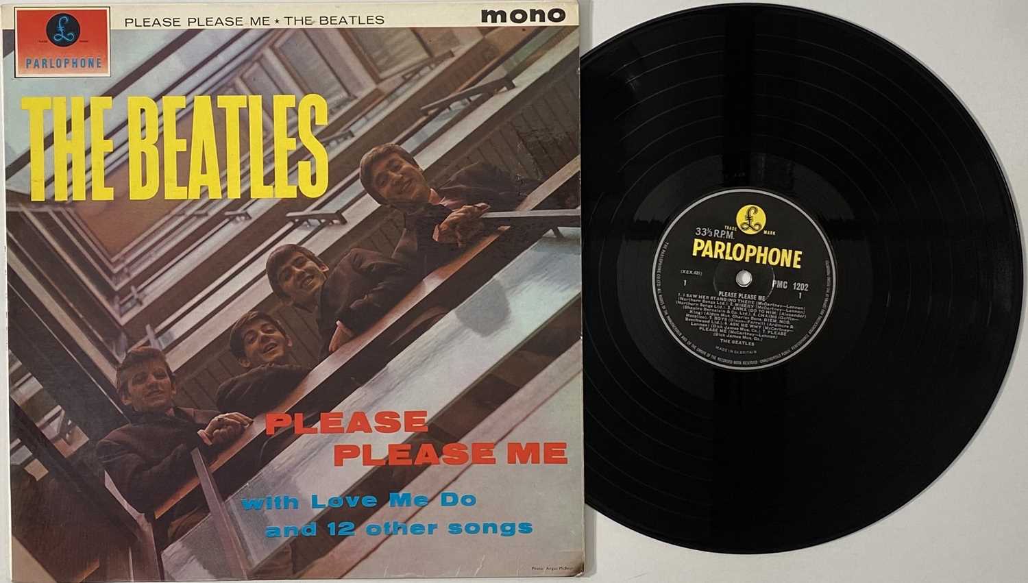 Lot 34 - THE BEATLES - PLEASE PLEASE ME LP (PMC 1202 - FOURTH MONO WITH FIRST PRESSING SLEEVE)