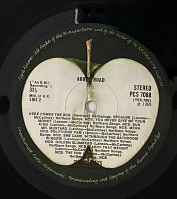 Lot 38 - THE BEATLES - ABBEY ROAD LP (ORIGINAL UK 'MISALIGNED' COPY - PCS 7088).