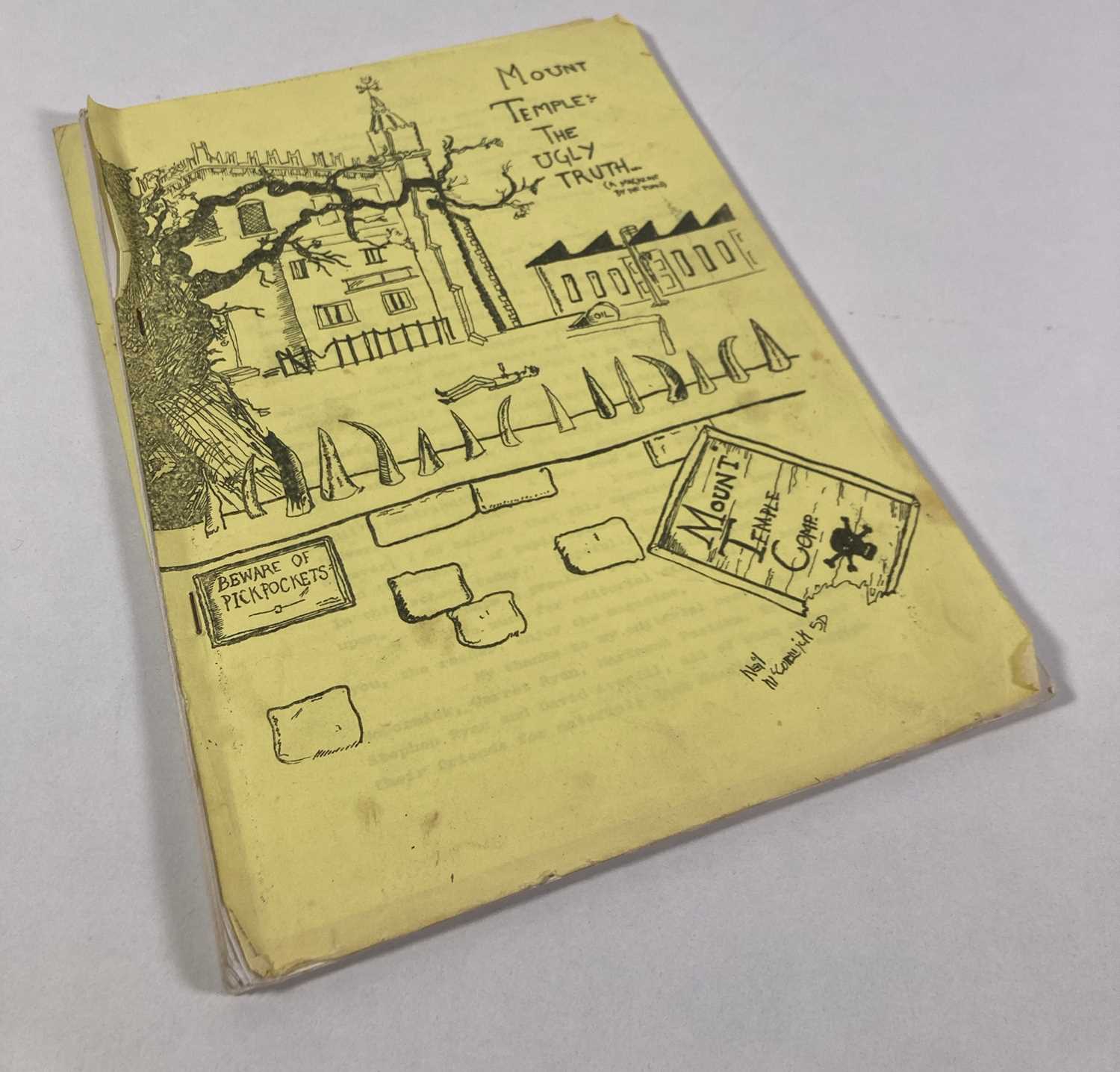 Lot 523 - U2 INTEREST - MOUNT TEMPLE SCHOOL MAGAZINE WITH ARTICLES BY U2 BAND MEMBERS.