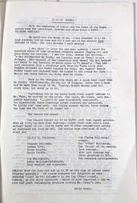 Lot 523 - U2 INTEREST - MOUNT TEMPLE SCHOOL MAGAZINE WITH ARTICLES BY U2 BAND MEMBERS.