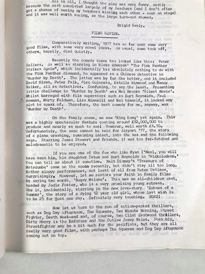 Lot 523 - U2 INTEREST - MOUNT TEMPLE SCHOOL MAGAZINE WITH ARTICLES BY U2 BAND MEMBERS.