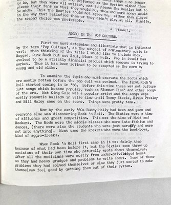 Lot 523 - U2 INTEREST - MOUNT TEMPLE SCHOOL MAGAZINE WITH ARTICLES BY U2 BAND MEMBERS.