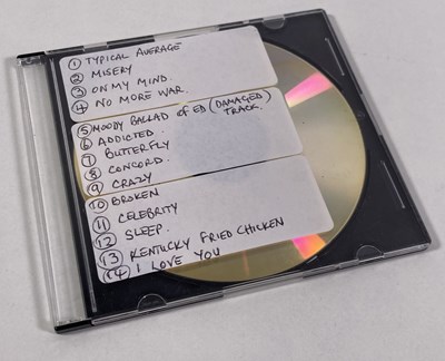 Lot 463 - ED SHEERAN - A VERY EARLY DEMO CD CONTAINING AN UNRELEASED TRACK.