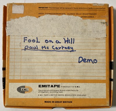 Lot 123 - THE BEATLES - PAUL MCCARTNEY - FOOL ON A HILL DEMO.
